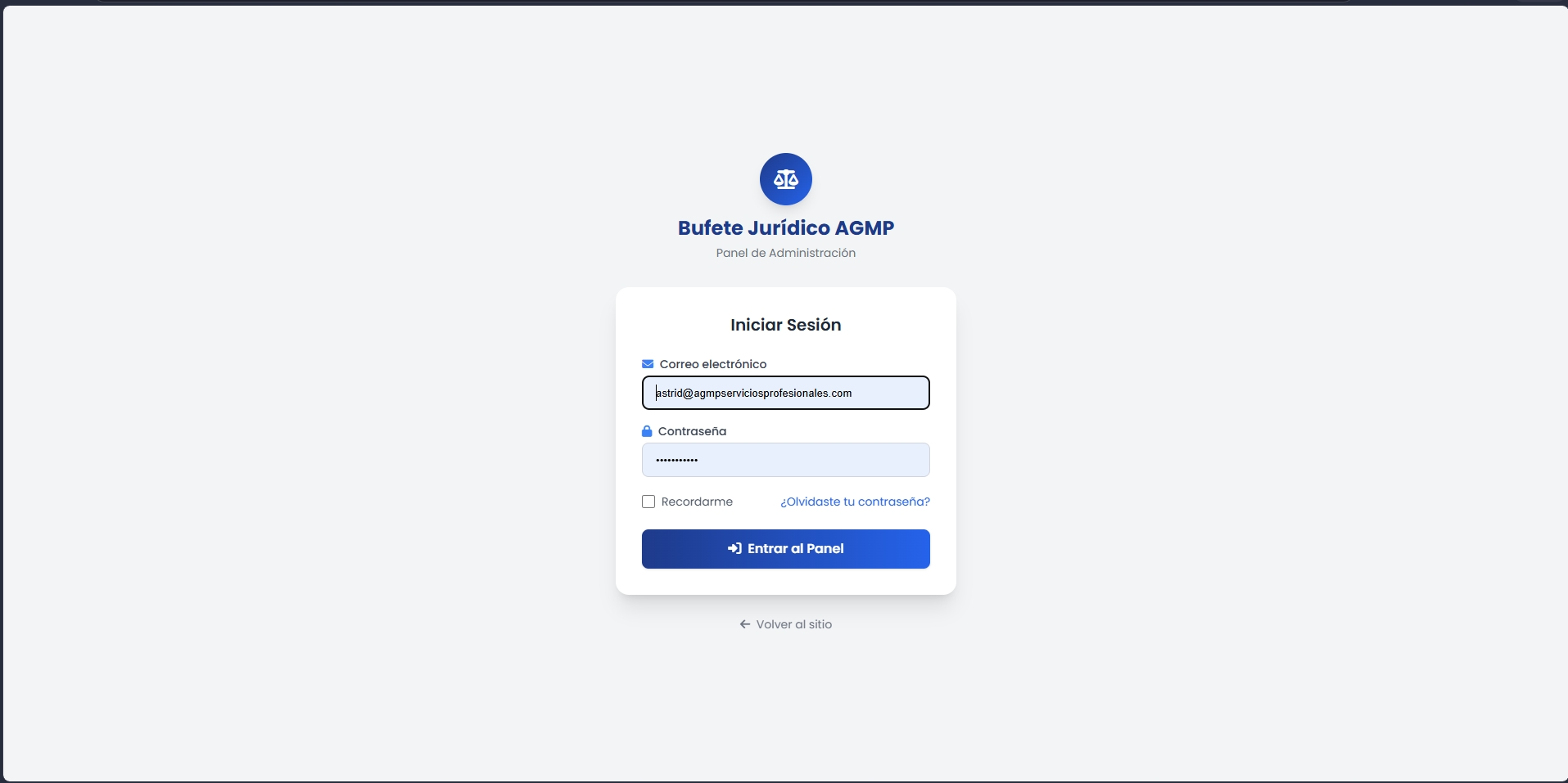 Bufete AGMP - Login
