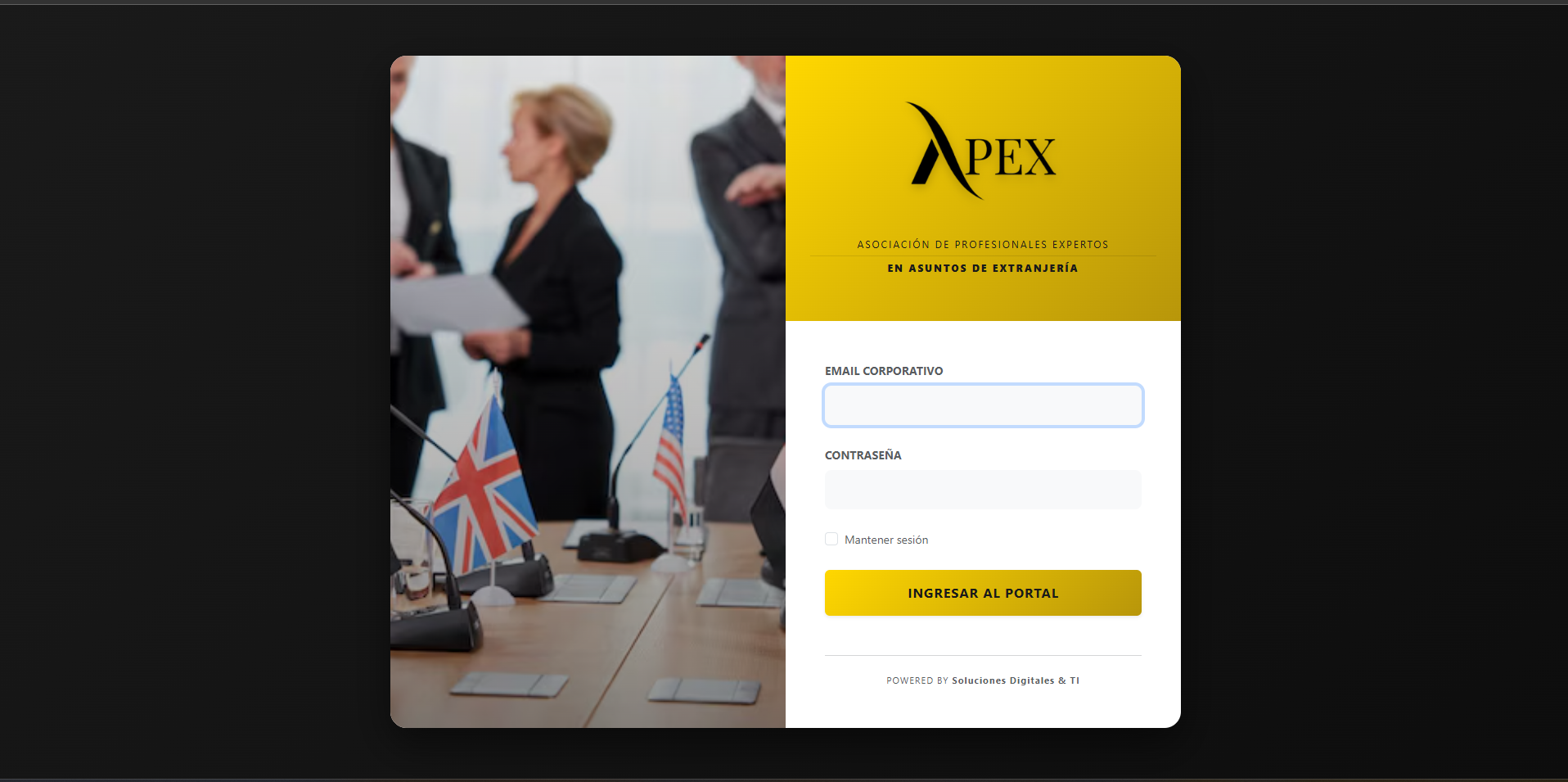 APEX - Login